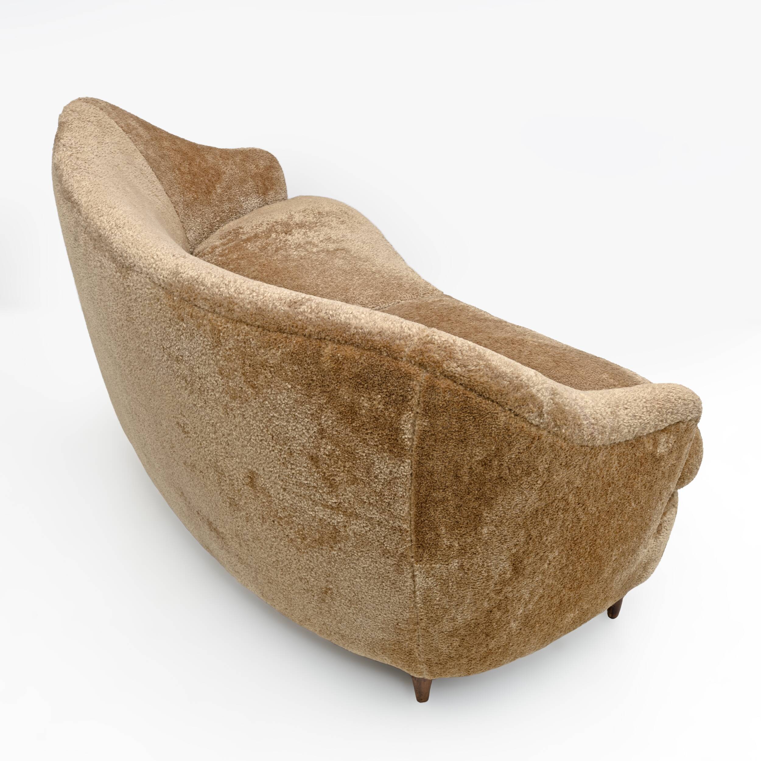 Canapé italien moderne du milieu du siècle attribué à Gio Ponti pour Casa E Giardino, 1930s