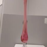 Soliflore in blown glass of art Eze
