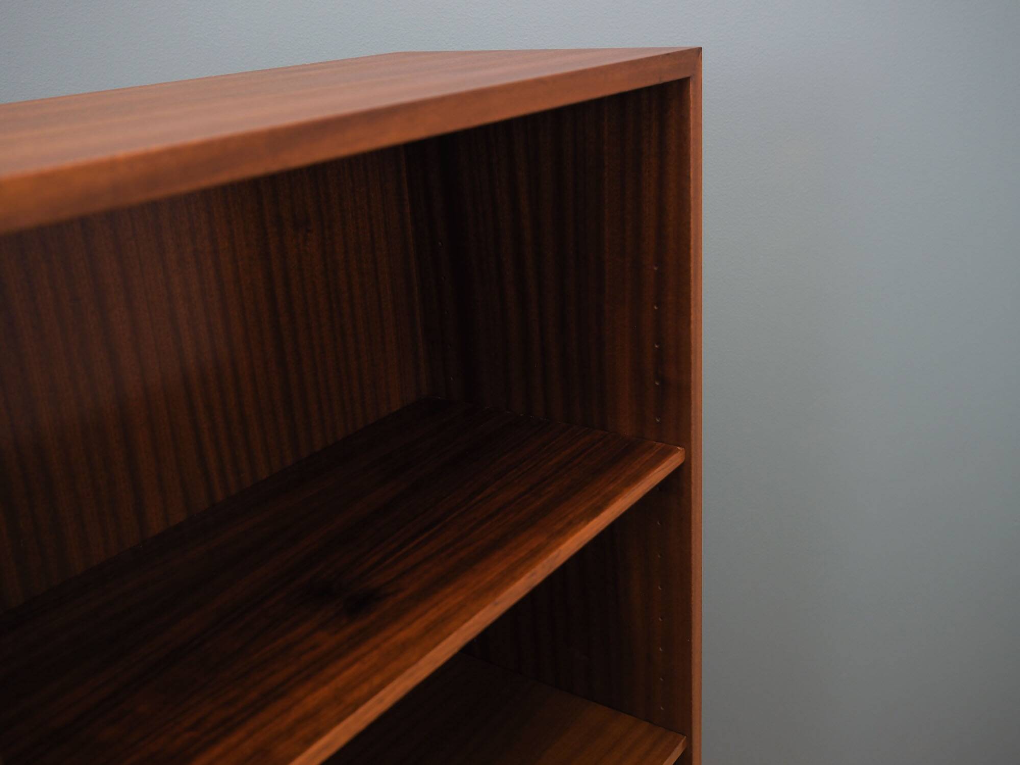 Mahogany bookshelf, Danish design, 1970s, produced by Omann Jun.