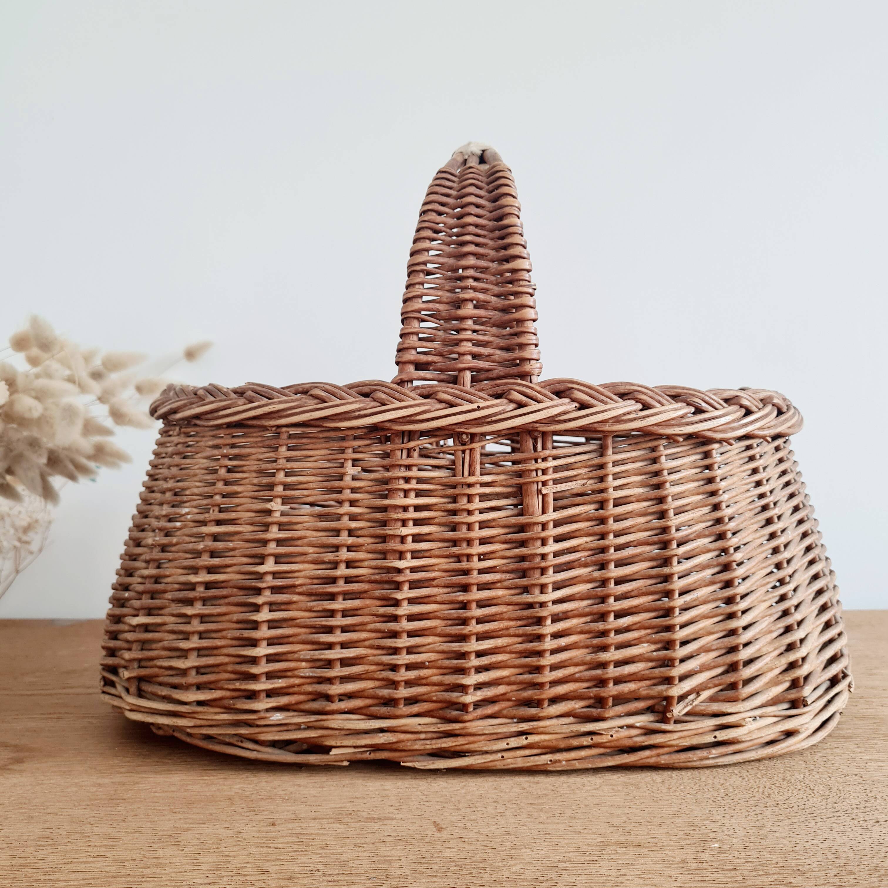 Vintage wicker basket