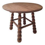 Table basse, bout de canapé à pieds bobines