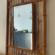 Rattan mirror from the 1950s-60s