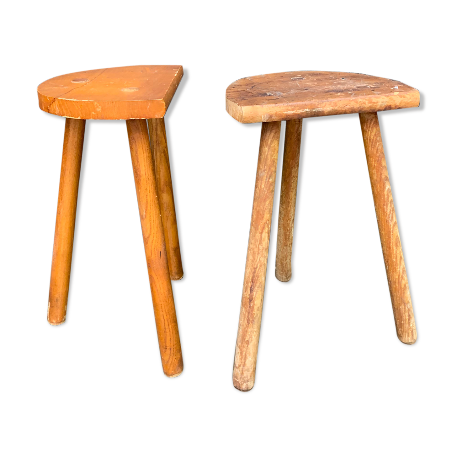 Pair of brutalist stools 1950