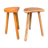 Pair of brutalist stools 1950