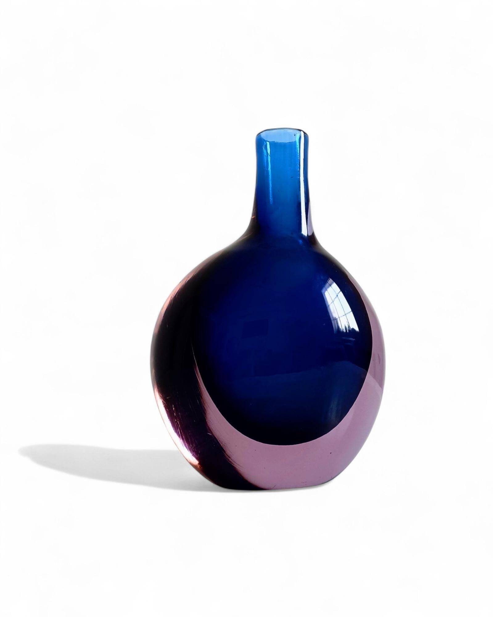 Murano Glass Large Bottle by Flavio Poli for Seguso Vetri D´Arte, Italy, 1960s