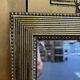 Mirror between two gold