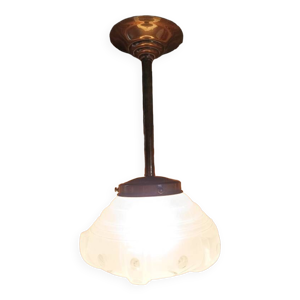 Lustre suspension support - verre