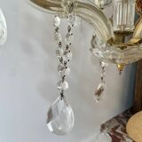 Bronze and glass tassel chandelier