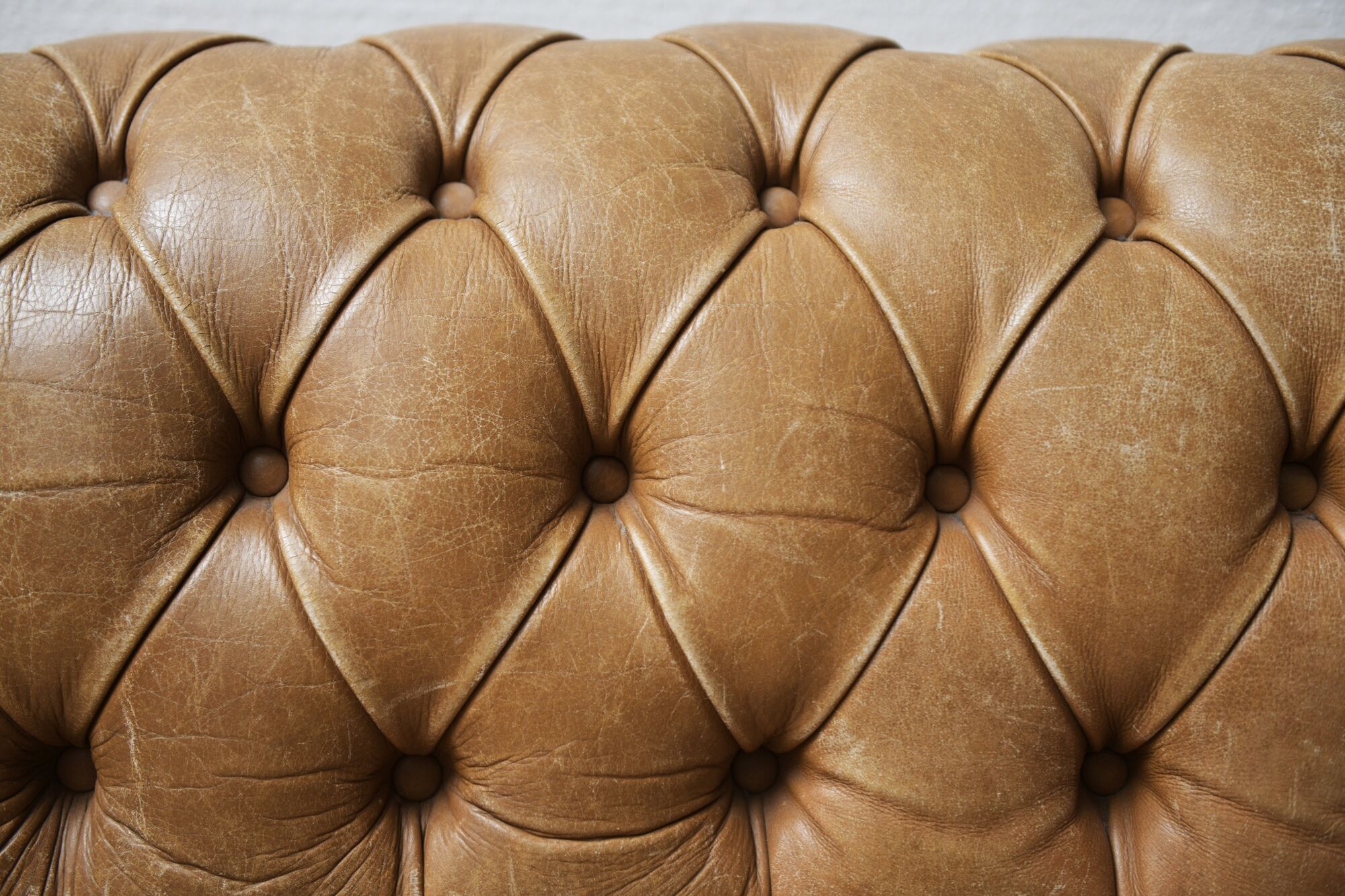 Vintage leather Chesterfield set 1991 by Natuzzi - Italy