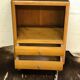 Chevet scandinave en bois blond & pieds compas