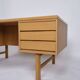 Freestanding desk - six drawers - oak - Omann Junior - Danish design - 1960s