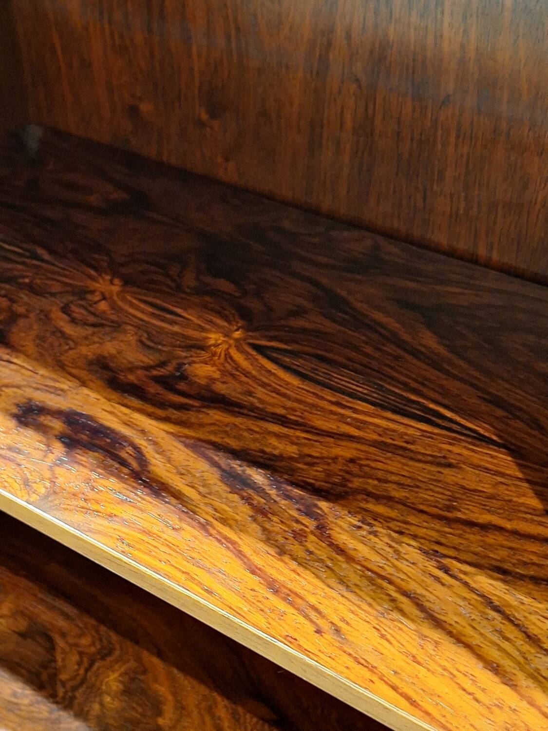 Vintage rosewood bookcase designed by Omann Jun