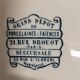 Plate earthenware