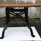 Table or console industrial machine foot 1900s
