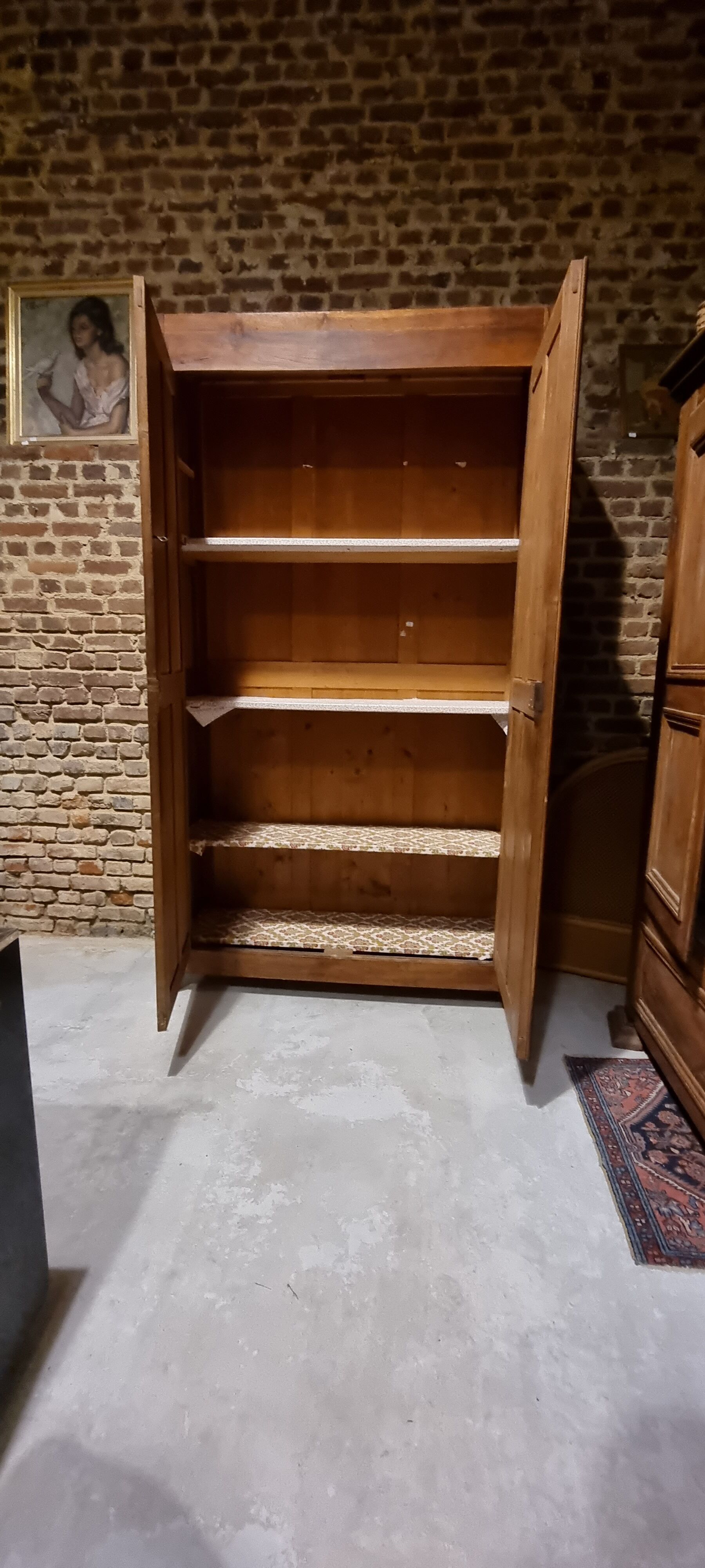 Parisian wardrobe in solid wood