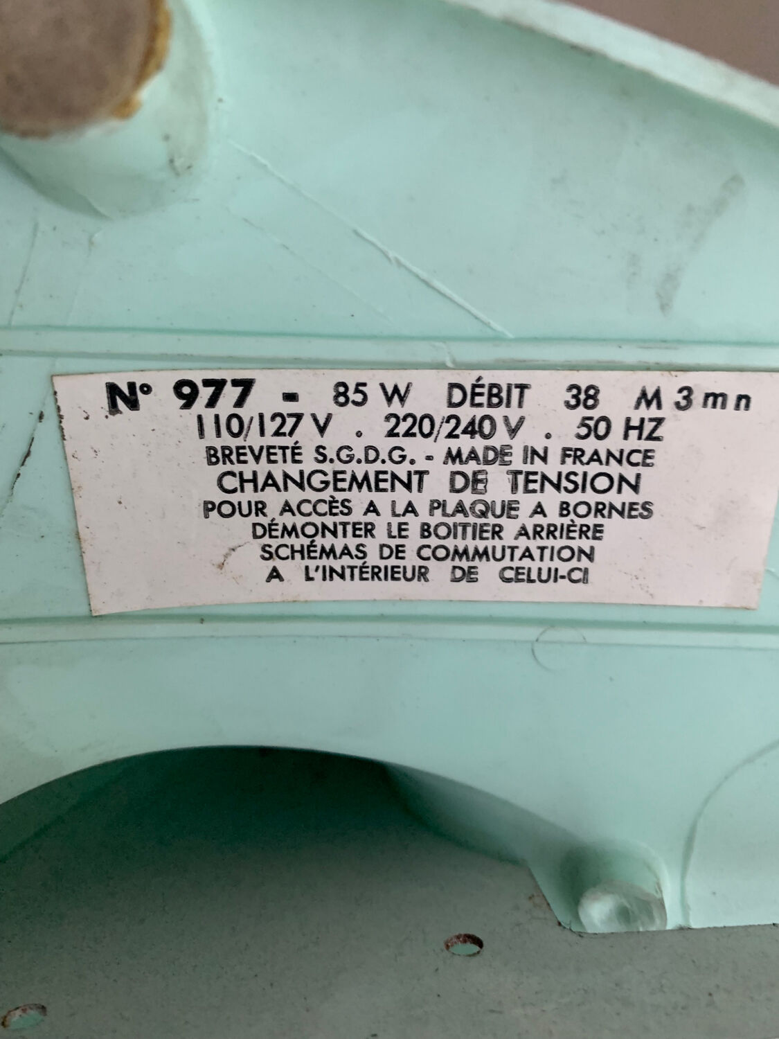 Vintage fan calor 50's