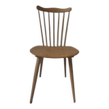 Vintage Scandinavian design chair in beech, waxed finish.