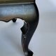 Table basse Chine 1960 grave fond noir