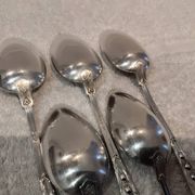 5 tablespoons 800 silver Swiss goldsmith Jezler model Muguet