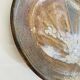 Ceramic plate signed, stoneware 24 cm