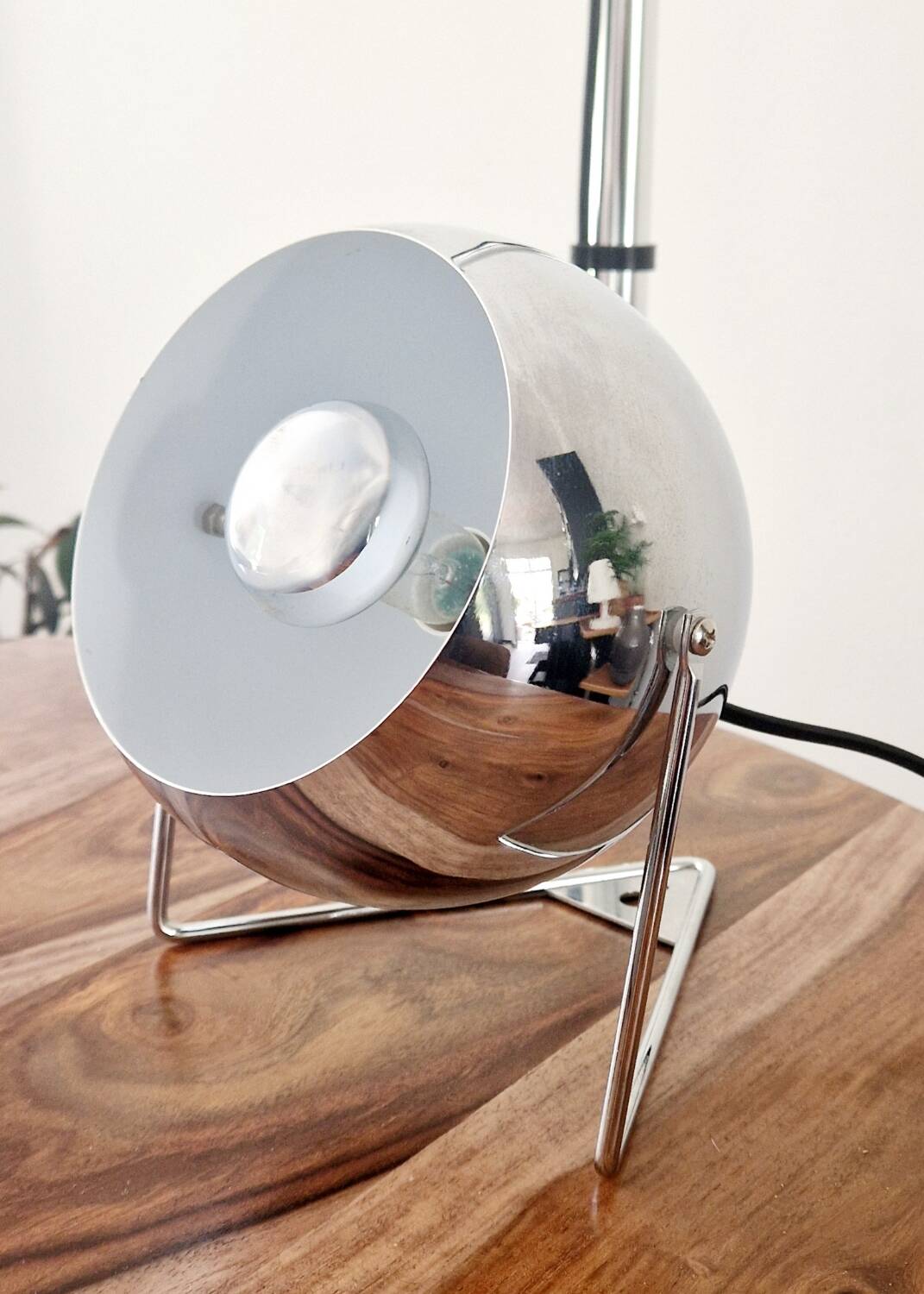 Vintage adjustable lamp - Space Age - Chrome metal - 1980s