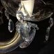 Two sconces 2 glass lights and crystal stamps