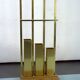 Mid-Century Brass and Wood Coat Rack. Italy 1970s