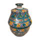 Old Jobbana Butter Jar Morocco Polychrome Earthenware 19th Century Vintage #B083
