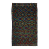 Tapis Kilim Turc Vintage Coloré 171x277 cm Laine Fait Main