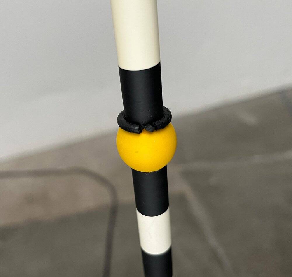 French vintage floor lamp by Olivier Villatte, 1980s.