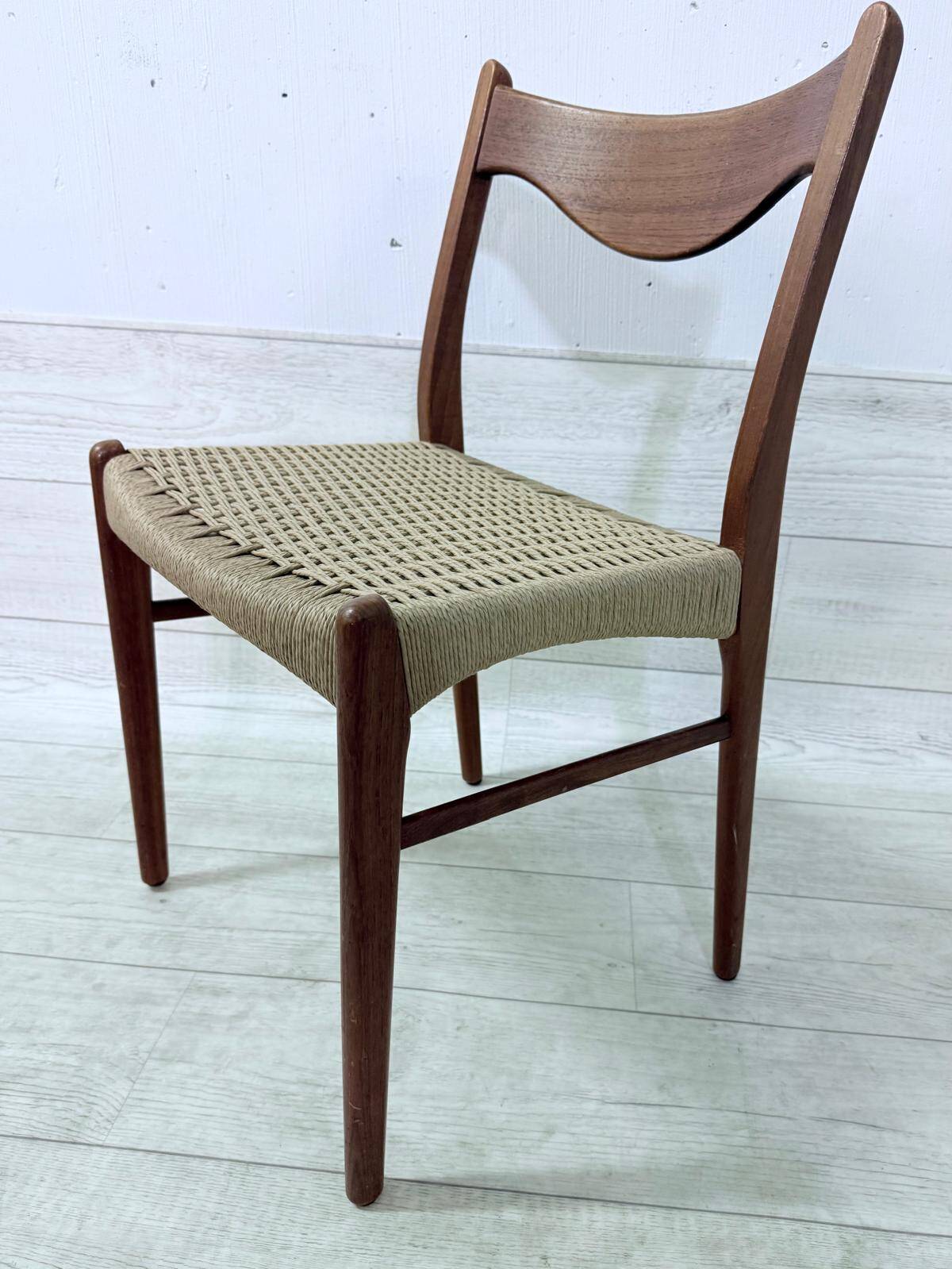 6 Chaises scandinaves teck Arne Wahl Iversen