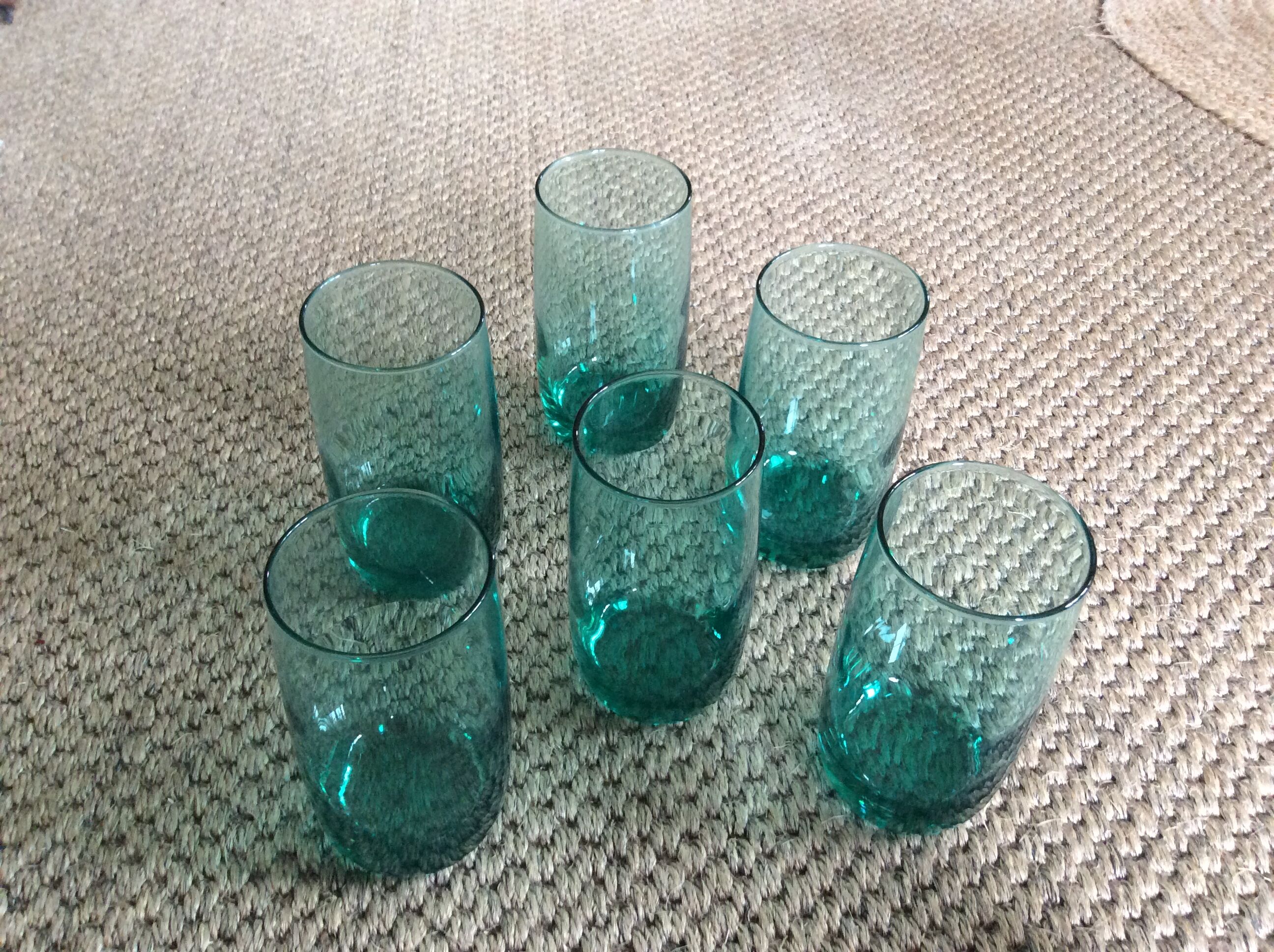 Series of 6 glasses