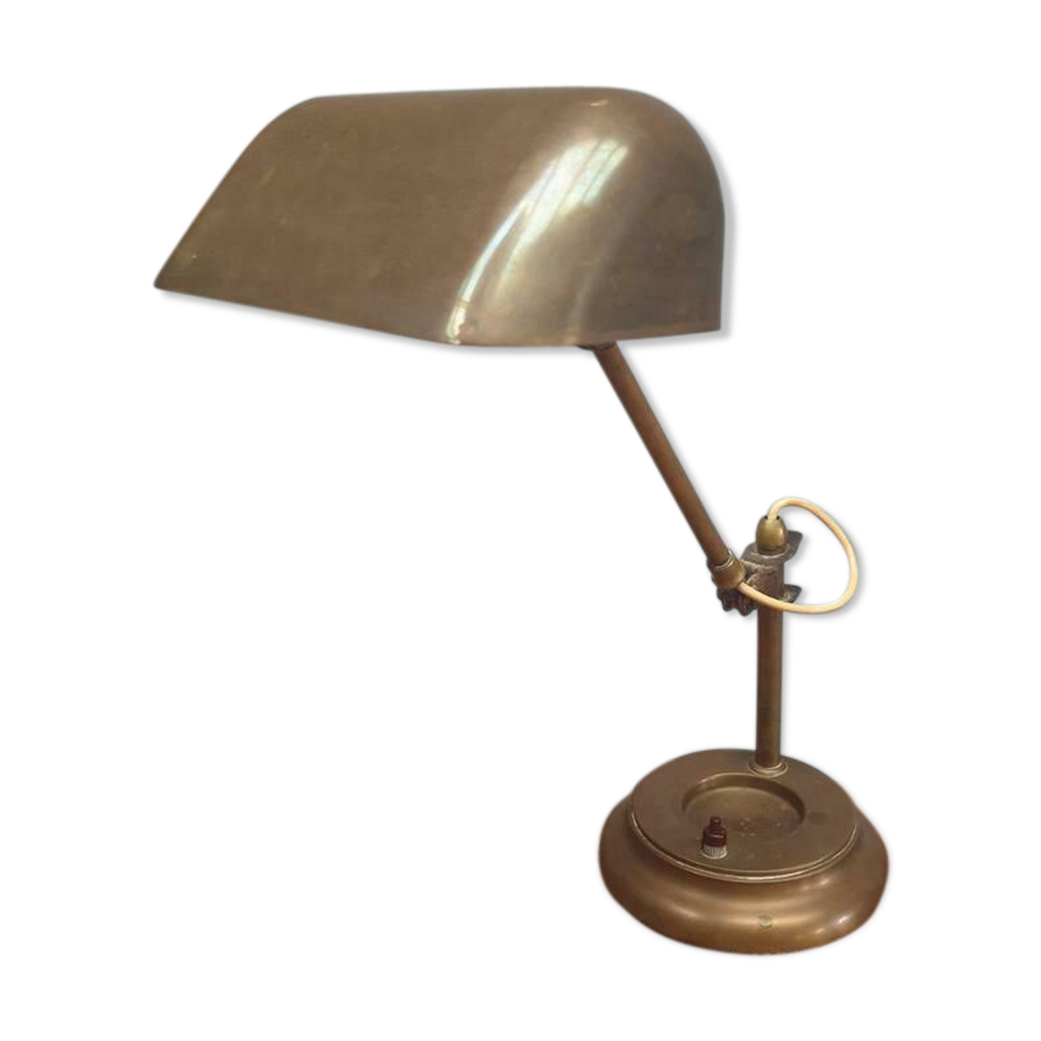 Antique brass desk lamp