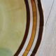 7 old stoneware flat plates