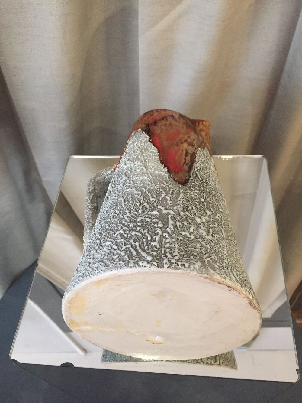 Vintage water jug or enamel vase