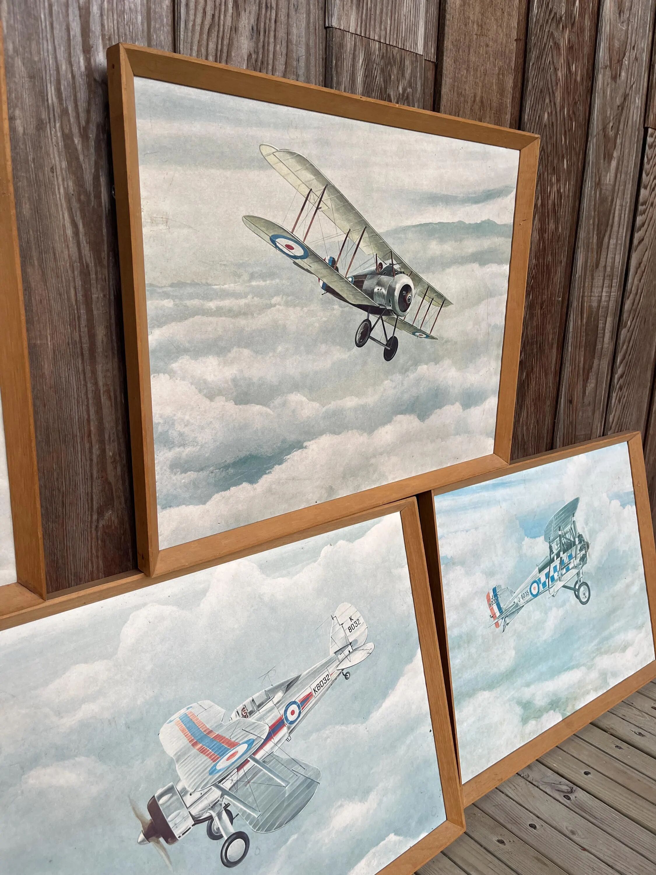 Set of 5 vintage U.S. MILITARY aircraft posters