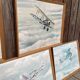 Ensemble de 5 affiches anciennes US military aircraft