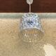 Old molded glass suspension form geometrical 70s Decoration