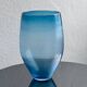 Big Opalescent Vase in Hand Blown Murano Glass, Blue Purple Gold Iridescent