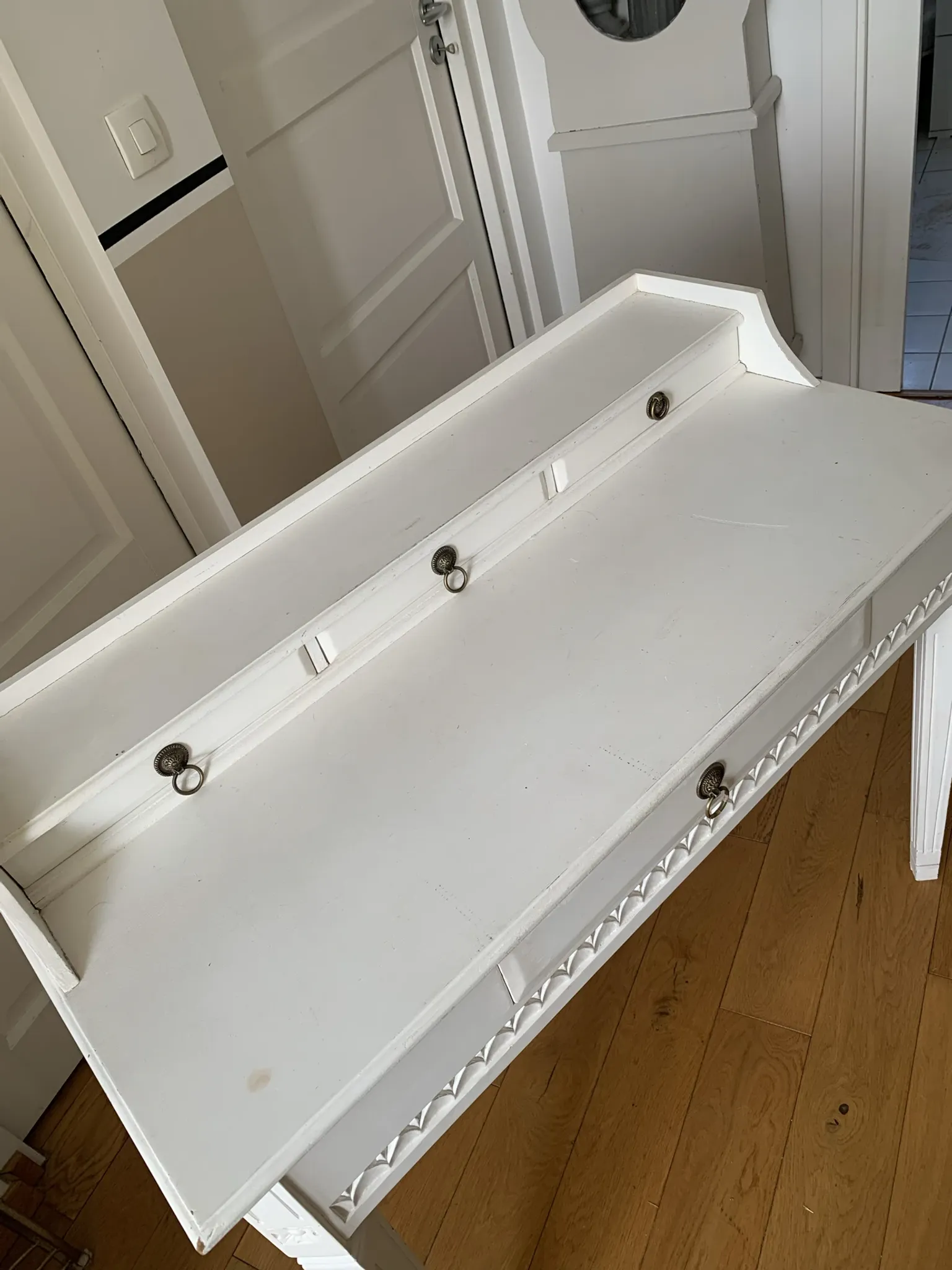 White desk