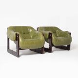 Percival Lafer MP97 pair of Lounge Chairs Brazil 1970s