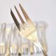 ST MEDARD set of 12 dessert forks with an antique style fillet Chinon 14.5 cm
