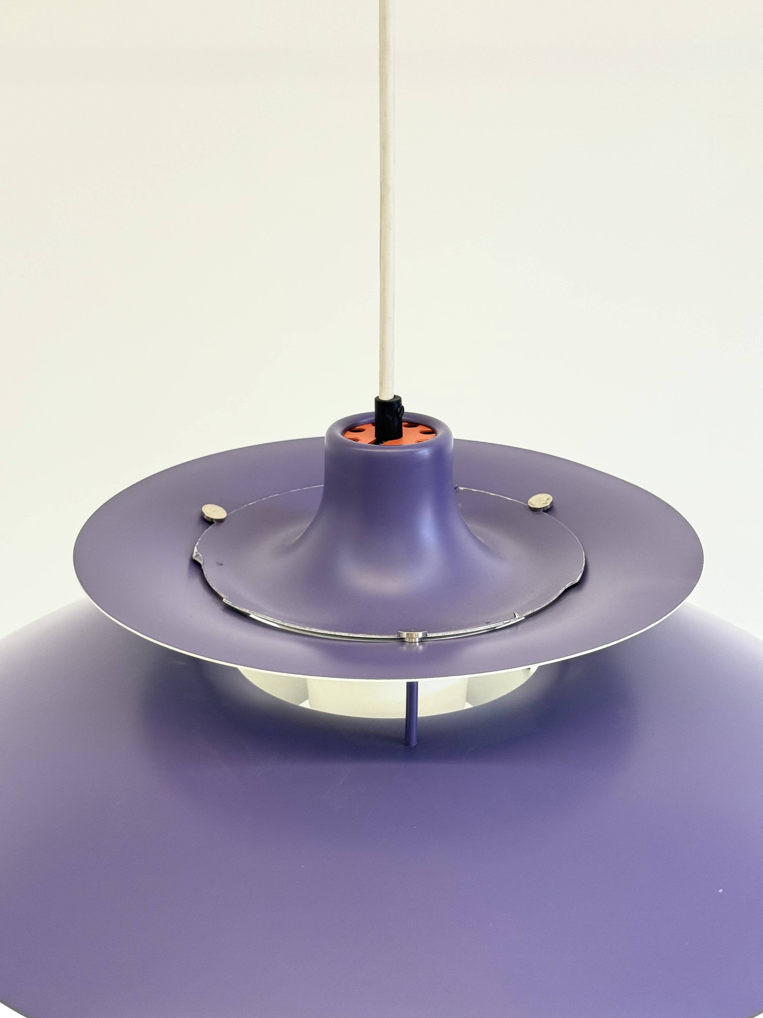 PH5 pendant lamp purple by Poul Henningsen for Louis Poulsen
