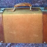 Leather suitcase