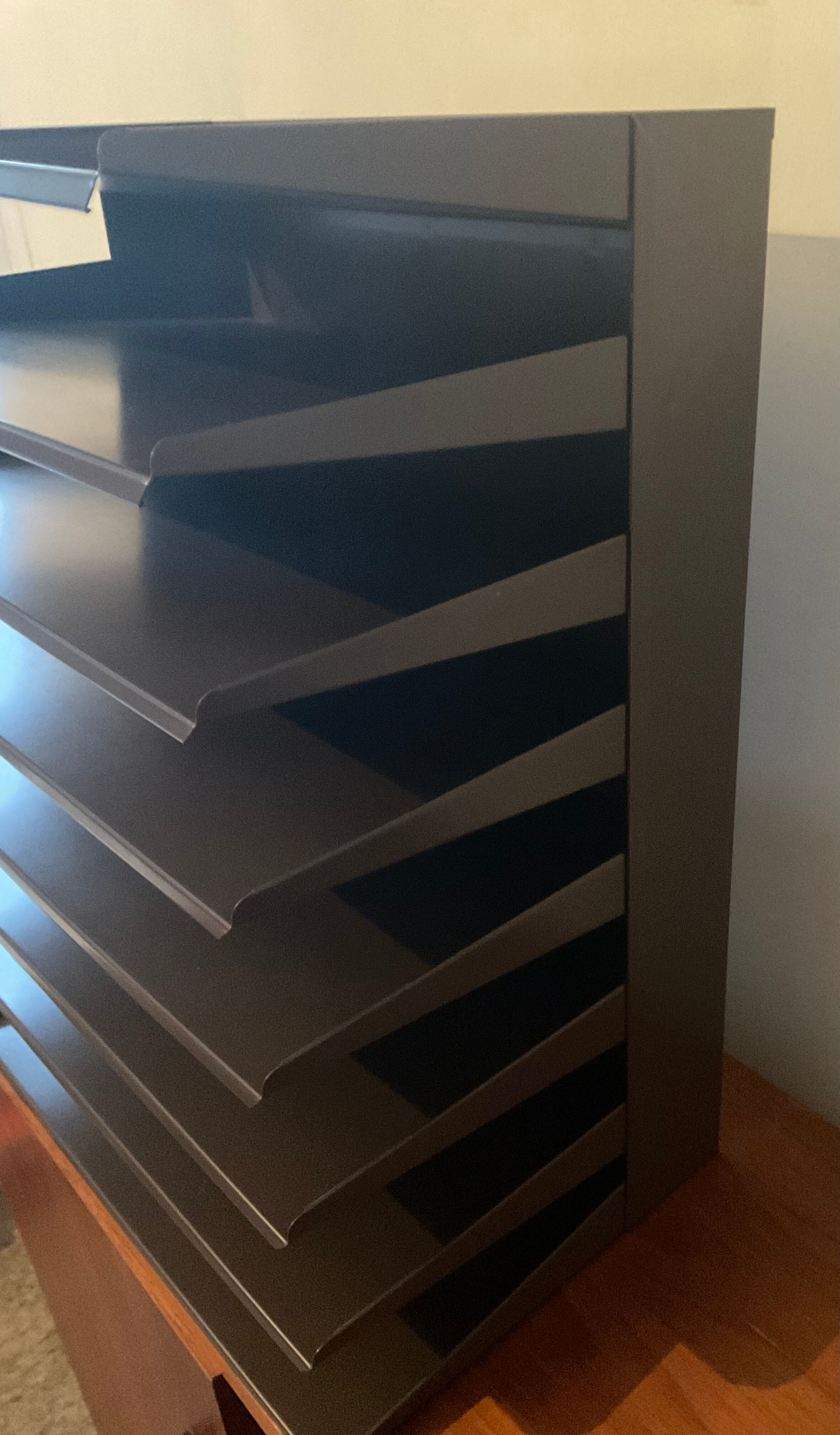 Sorter rack vintage metal mail 70s