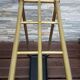 Umbrella door and nineteenth century canes in brass and cast iron