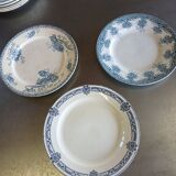14 mismatched flat plates Terre de fer