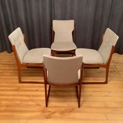 Ensemble de quatre chaises Vamdrup Stolefabrik, Danemark, années 1960
