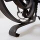Art Nouveau Wrought iron tripod floor candlestick