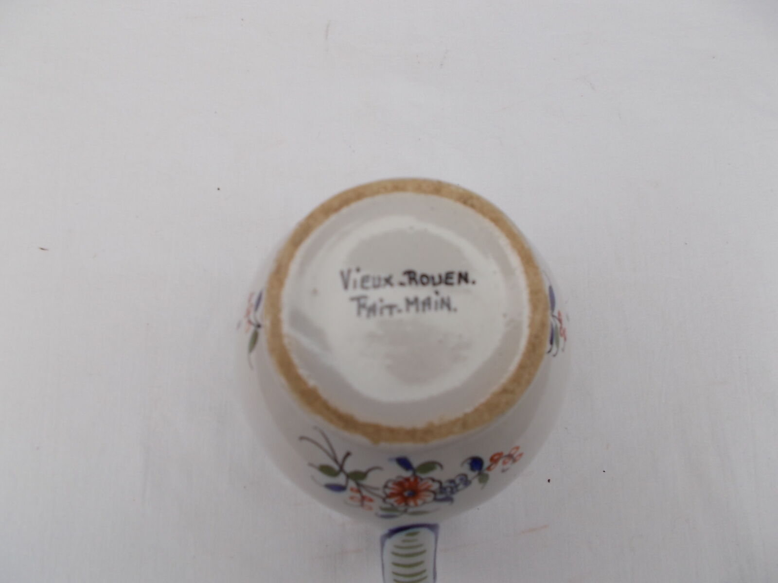 Decorated earthenware jug